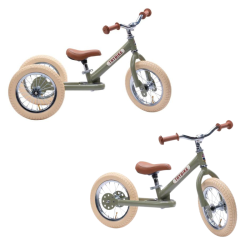 draisienne tricycle 2 en 1 vintage rouge 3 roues evolutive - TRYBIKE –  Trybike France