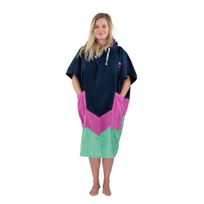 Poncho surf enfant - 9 à 15 ans - All-in - Ados Grey Blue Parma