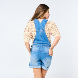 Salopette short de portage Mamalila - Mumsie Classic Shorty - Jean