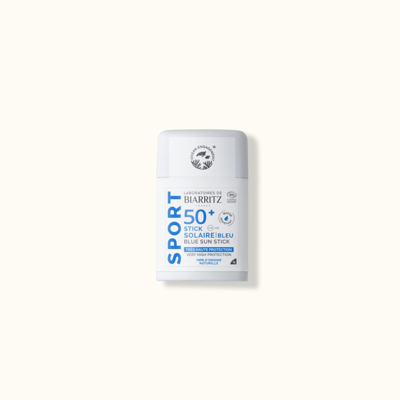 Stick solaire SPF50+ - Laboratoire de Biarritz - Bleu