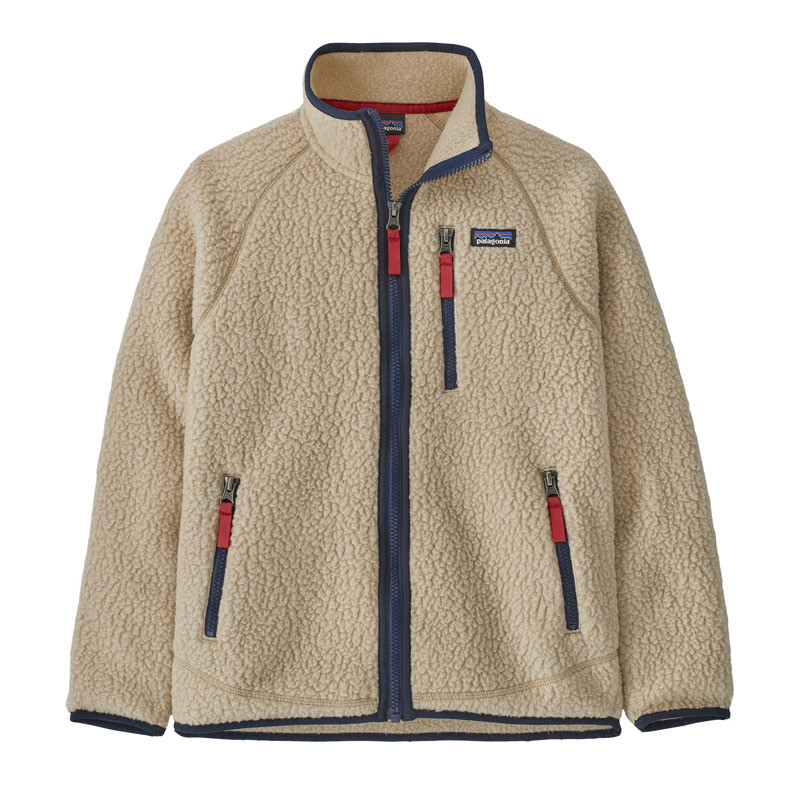 Kids retro pile fleece jacket - Patagonia - El Cap Khaki