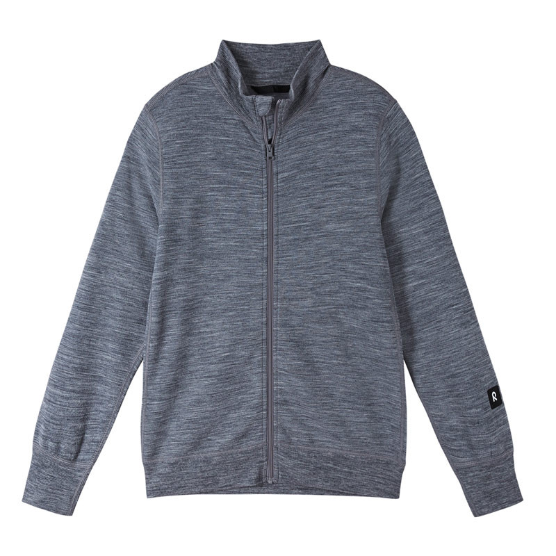 Pull en laine merinos enfant Mahin - Reima - Melange Grey