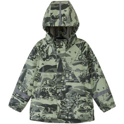 Raincoat Koski - 100% waterproof et doublé polaire - Reima - Greyish Green