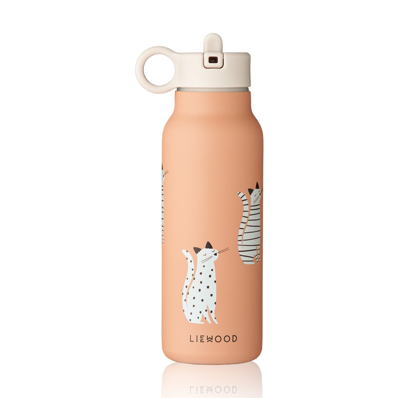 Gourde Liewood inox et isotherme Falk - 350ml - Cat / Tuscany rose