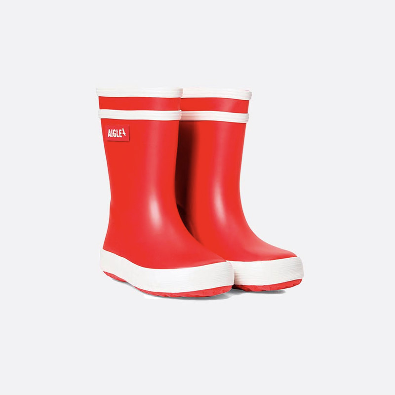 Bottes de pluie bébé Aigle Baby Flac Rouge