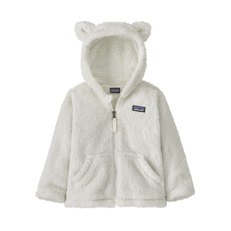 Baby Furry Friends Hoody - Patagonia - Birch White