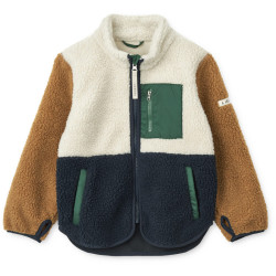 Polaire enfant sherpa Nolan - Liewood - Classic navy multi mix