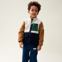 Polaire enfant sherpa Nolan - Liewood - Classic navy