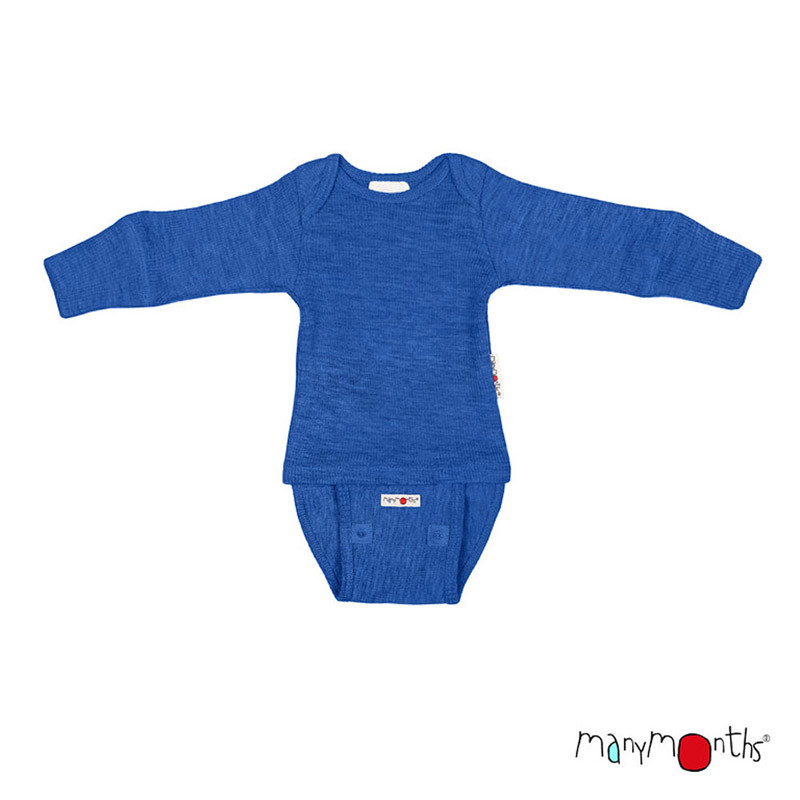 Body en laine - Manches longues - évolutif de Manymonths - Classic Blue