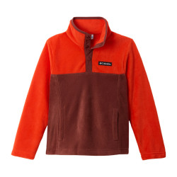 Veste polaire enfant Steens orange et marron de face— Columbia