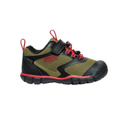 Chaussures impermeables enfant Keen Tread WP Keen Martini Olive Red Carpet