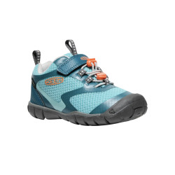 Côté d'une chaussure imperméable enfant Keen - Tread WP - Keen - Legion Blue/Nectarine