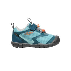 Chaussures imperméable enfant Keen de profil - Tread WP - Keen - Legion Blue/Nectarine