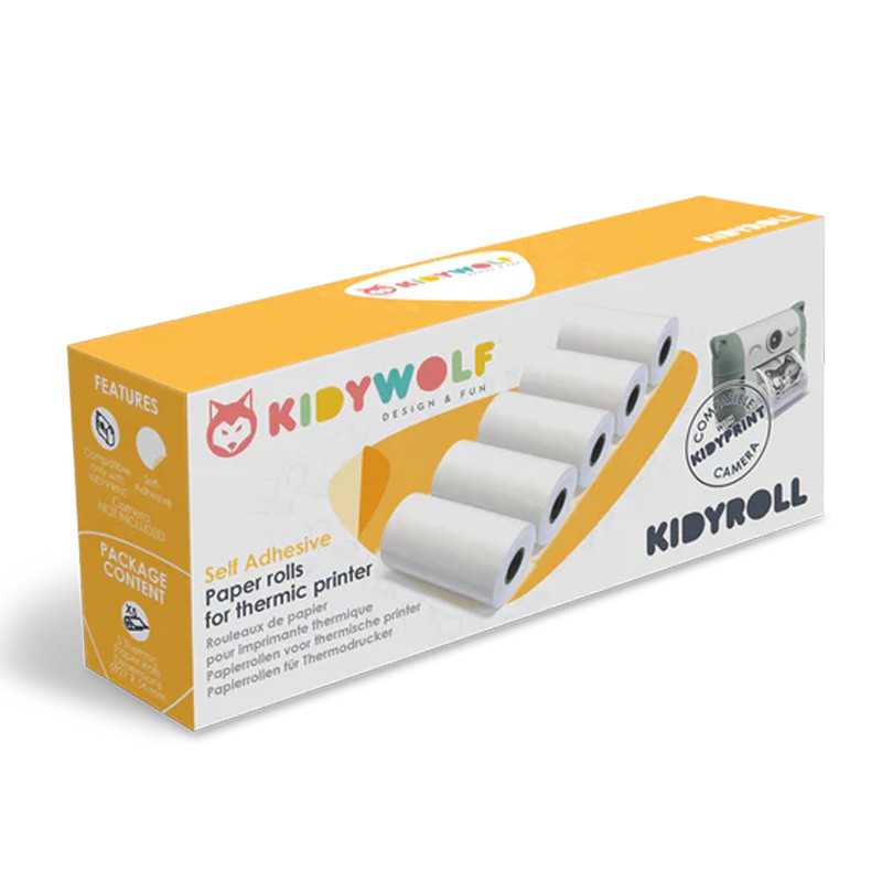 Papier thermique autocollant pour Kidyprint - Kydiwolf