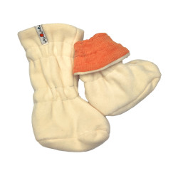 Chaussons de portage polaire Manymonths - Tangerine Marmalade