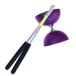 Diabolo enfant avec baguette en aluminium - Violet