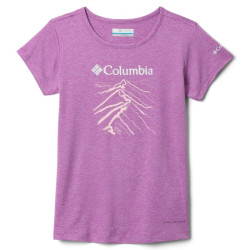 Tee shirt respirant enfant Columbia - Tech Trail - Razzle Heather / Ridge Line Life