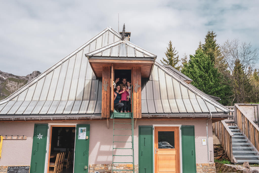 chalet de coutarse, le toit