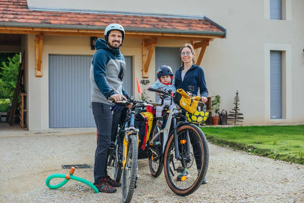 Départ de la maison en Chartreuse pour rejoindre Annecy à vélo