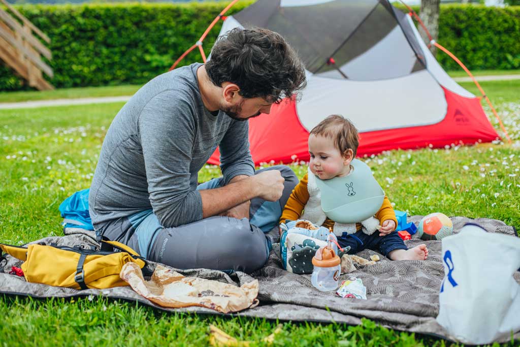 Un goûter bien mérité au camping